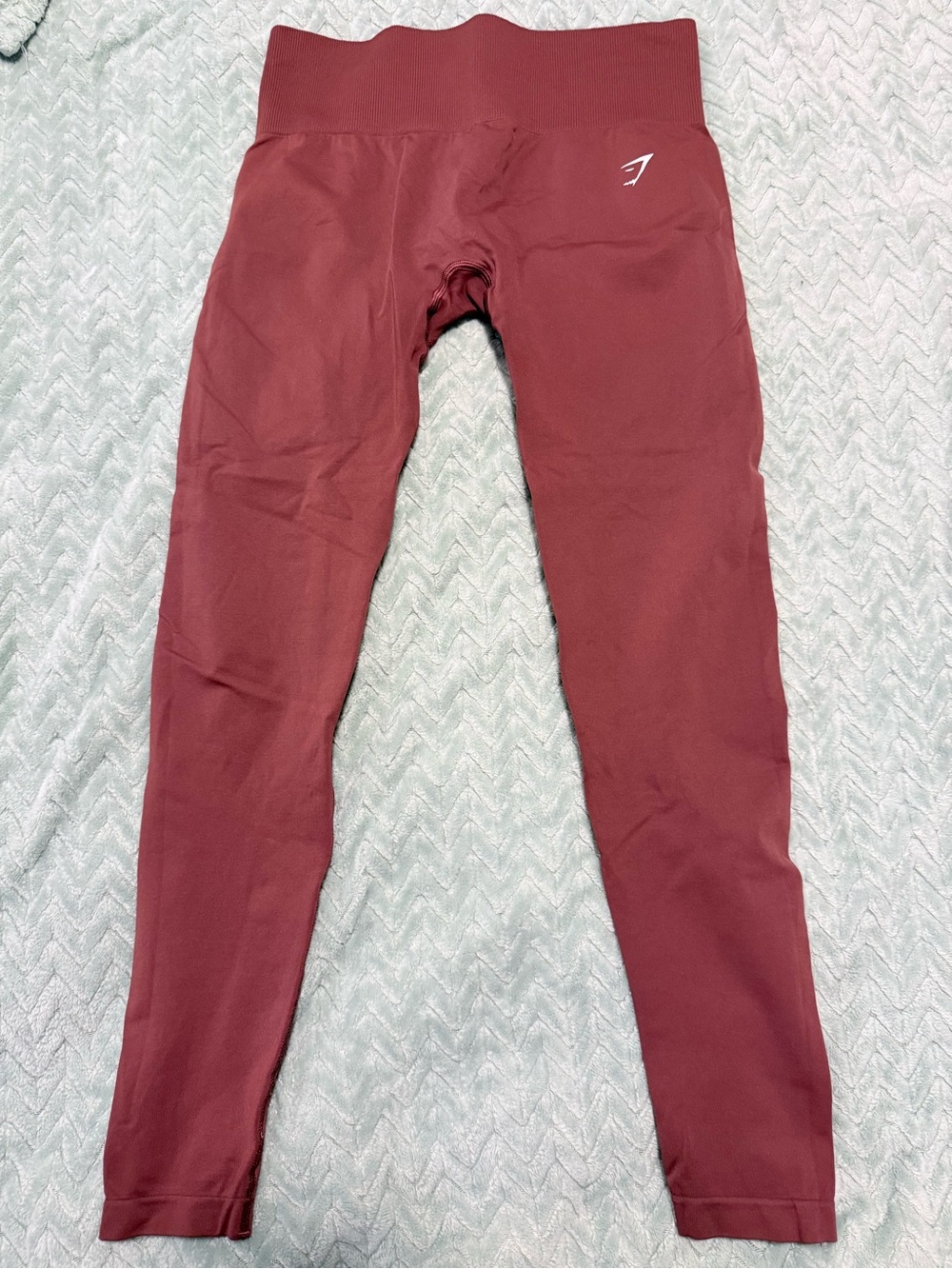 Gymshark Burgundy High-Waist Leggings